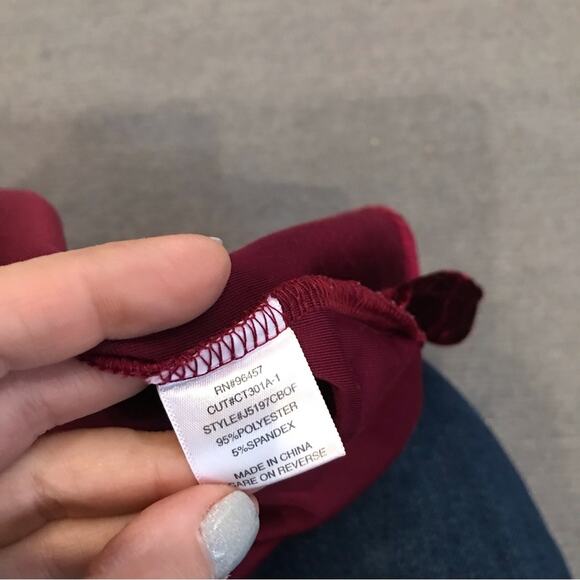 Love on a Hanger Crushed Velvet Top - Size Small - Picture 7 of 7